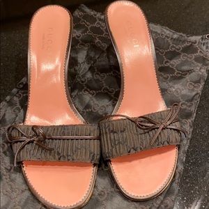 Classic Gucci Logo Italian Slides